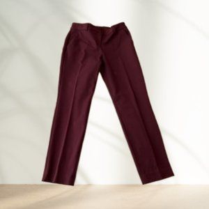 Express : Plum Columnist Ankle Mid Rise Slacks